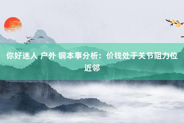 你好迷人 户外 铜本事分析：价钱处于关节阻力位近邻