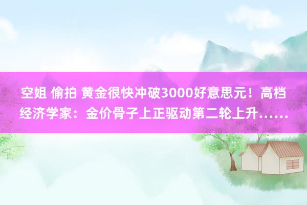 空姐 偷拍 黄金很快冲破3000好意思元！高档经济学家：金价骨子上正驱动第二轮上升……