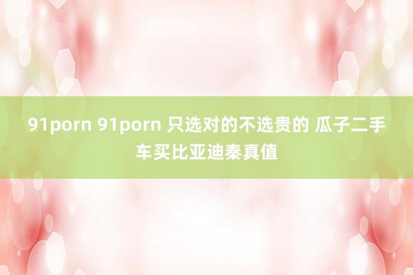 91porn 91porn 只选对的不选贵的 瓜子二手车买比亚迪秦真值