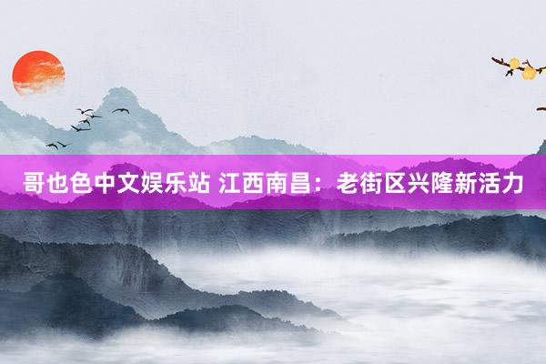 哥也色中文娱乐站 江西南昌：老街区兴隆新活力