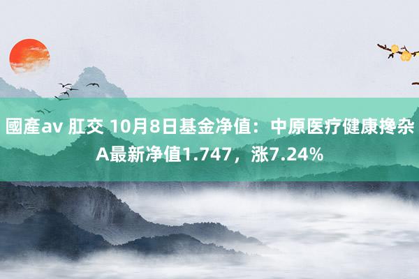 國產av 肛交 10月8日基金净值：中原医疗健康搀杂A最新净值1.747，涨7.24%