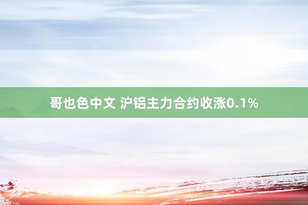 哥也色中文 沪铝主力合约收涨0.1%