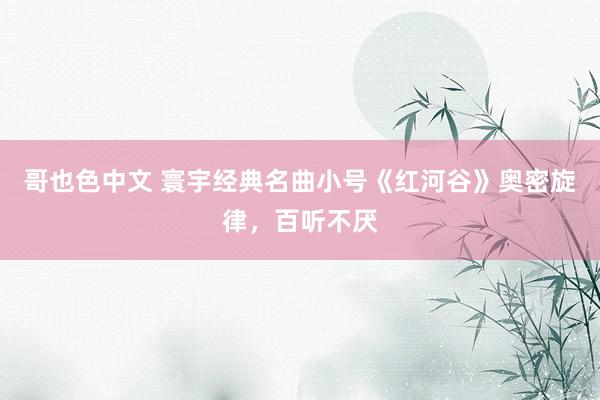 哥也色中文 寰宇经典名曲小号《红河谷》奥密旋律，百听不厌