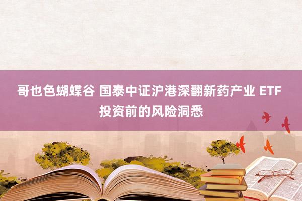 哥也色蝴蝶谷 国泰中证沪港深翻新药产业 ETF 投资前的风险洞悉