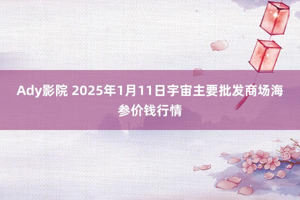 Ady影院 2025年1月11日宇宙主要批发商场海参价钱行情