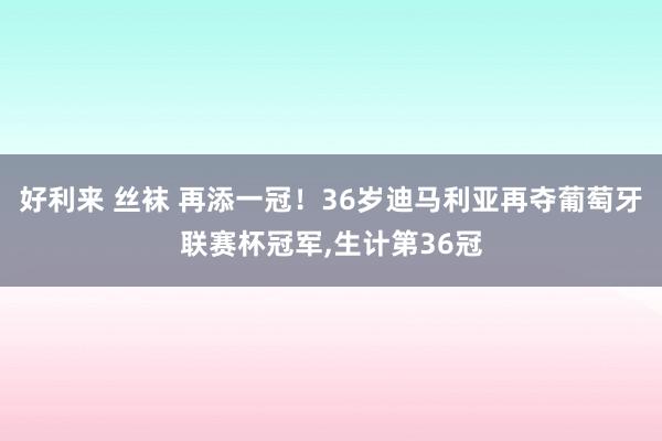 好利来 丝袜 再添一冠！36岁迪马利亚再夺葡萄牙联赛杯冠军，生计第36冠